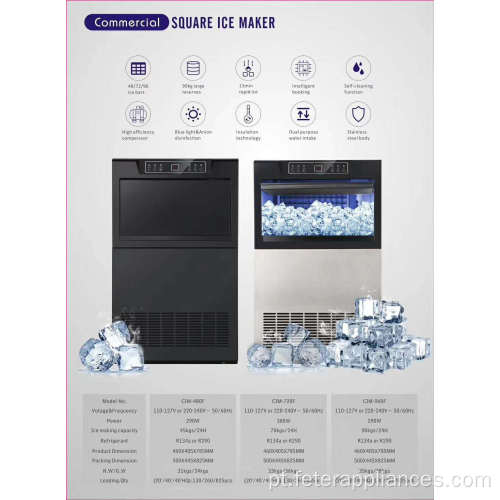 Máquina comercializadora de gelo para cubos de gelo